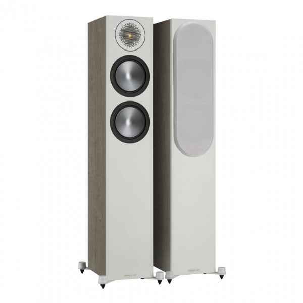 Monitor Audio Bronze 200 Urban Grey Wood Floorstanding Speakers (Pair)
