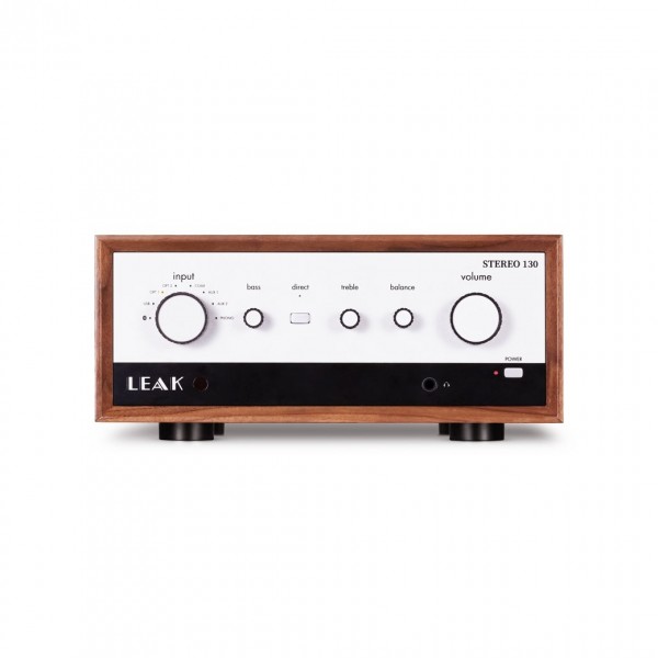 LEAK STEREO 130 Walnut Integrated Amplifier w/DAC