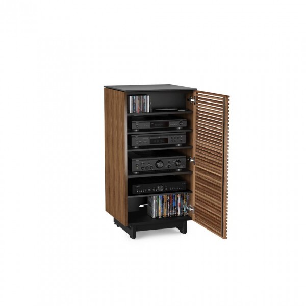 BDI Corridor 8172 Natural Walnut AV Tower / Hi-Fi Cabinet