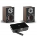 DALI OBERON 1C Active Speakers (Pair) w/ Sound Hub / BluOS, Walnut