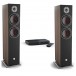 DALI OBERON 7C Active Speakers (Pair) w/ Sound Hub Compact, Walnut