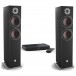 DALI OBERON 7C Speakers (Pair) w/ Sound Hub Compact, Black Ash