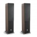 DALI OBERON 7C Active Dark Walnut Floorstanding Speakers (Pair) w/ Sound Hub / BluOS Module