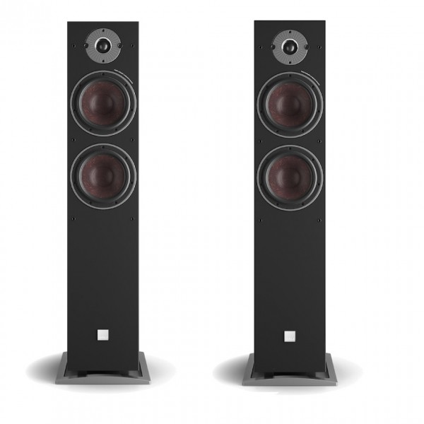DALI OBERON 7C Active Dark Walnut Floorstanding Speakers (Pair) w/ Sound Hub / BluOS Module