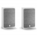 DALI OBERON On-Wall-C Active White Speakers (Pair) w/ Sound Hub Compact