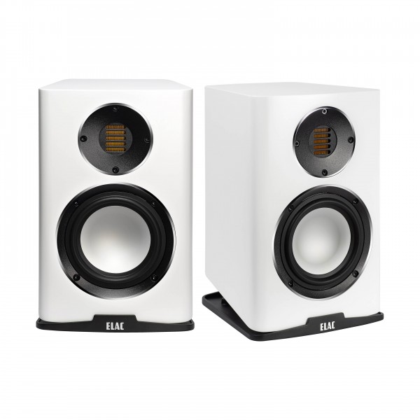 ELAC Carina BS 243.4 Satin White Book Shelf Speakers (pair)