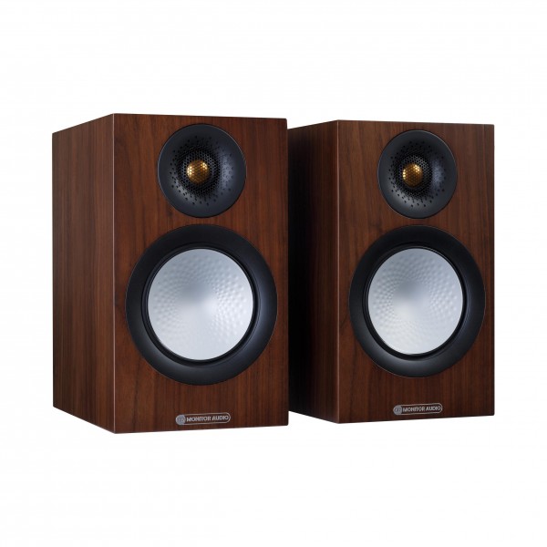 Monitor Audio Silver 50 7G Walnut Bookshelf Speakers (Pair)