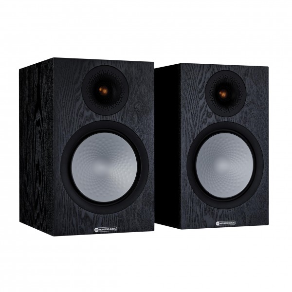 Monitor Audio Silver 100 7G Black Oak Bookshelf Speakers (Pair)