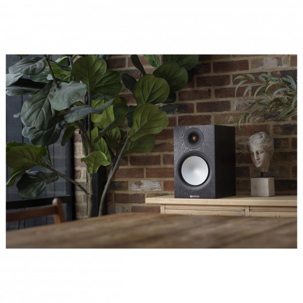 Monitor Audio Silver 100 7G Black Oak Bookshelf Speakers (Pair)