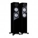 Monitor Audio Silver 200 7G Floorstanding Speaker (Pair), Gloss Black
