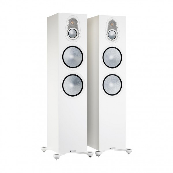 Monitor Audio Silver 500 7G Satin White Floorstanding Speaker (Pair)