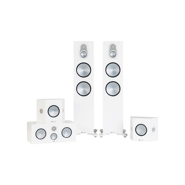 Monitor Audio Silver 500 7G AV12 Satin White Cinema 5.1 Package