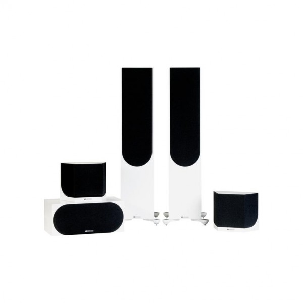 Monitor Audio Silver 500 7G 5.1 Package, Satin White at AV.com