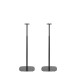 Mountson Adjustable Floor Stand For Sonos One, SL & Play:1 Black (Pair)