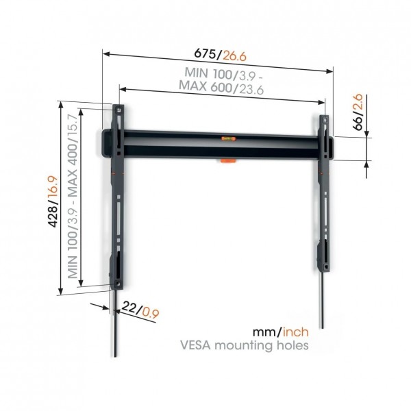 Vogels TVM 3605 TV (40-100") Fixed Wall Bracket