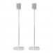 Mountson Adjustable Floor Stand For Sonos One, SL & Play:1 White (Pair)