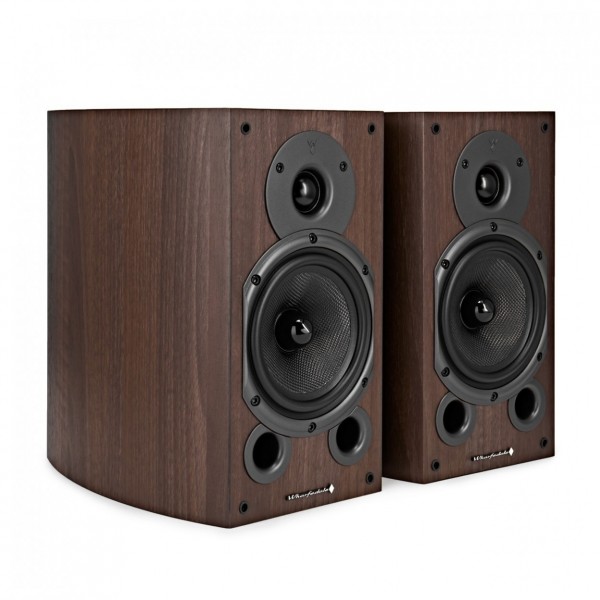 Wharfedale Diamond 9.1 HCP 5.1.2 Speaker Package, Walnut Side View
