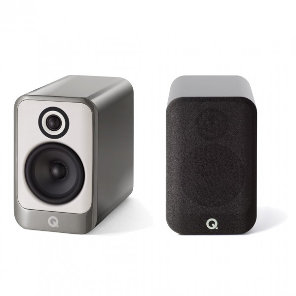 Q Acoustics Concept 30 Gloss Silver Bookshelf Speaker (Pair)