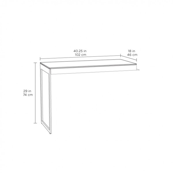 Centro 6402 Return Satin White on Oak / Grey Glass