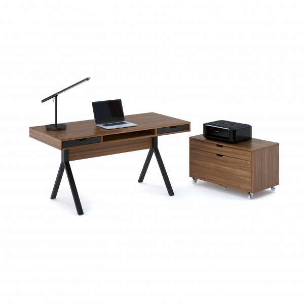 Modica 6341 Desk Natural Walnut