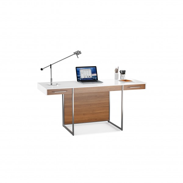 Format 6301 Desk Natural Walnut / Satin White