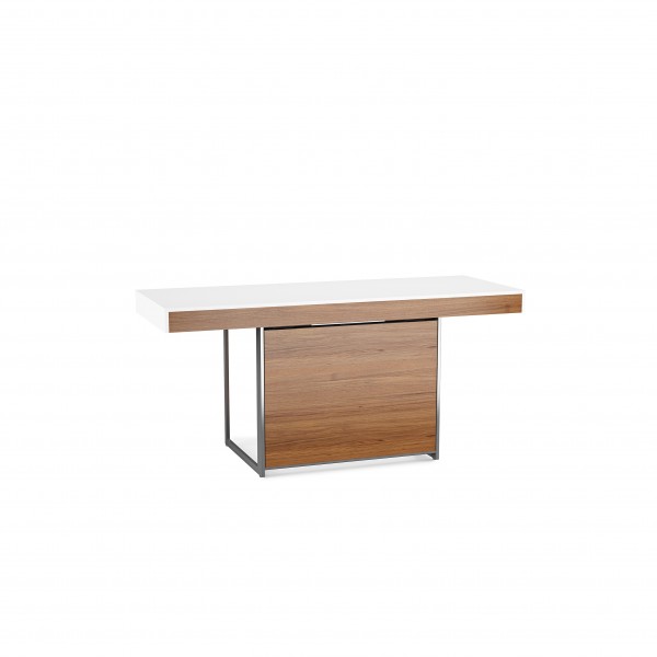 Format 6301 Desk Natural Walnut / Satin White