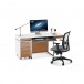 Format 6301 Desk Natural Walnut / Satin White