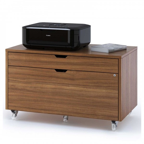 Modica 6347 Mobile File Pedestal Natural Walnut