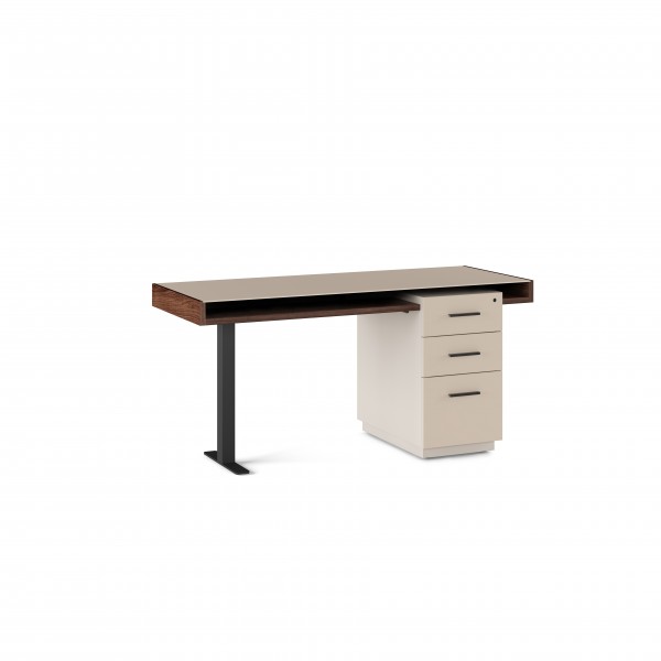 Duo 6241 Pedestal Desk Toffee / Taupe