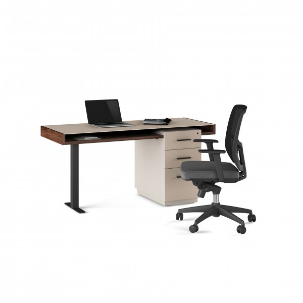 Duo 6241 Pedestal Desk Toffee / Taupe
