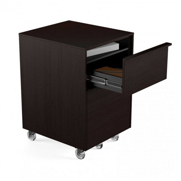Cascadia 6207 Mobile File Pedestal Espresso Stained Oak