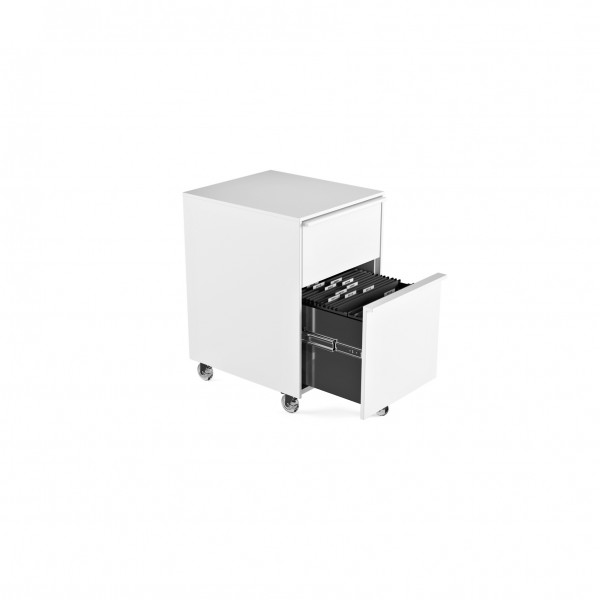 Cascadia 6207 Mobile File Pedestal Smooth Satin White