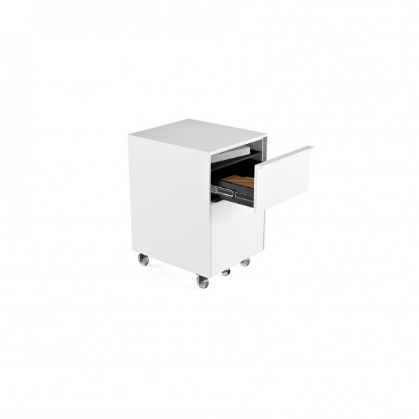 Cascadia 6207 Mobile File Pedestal Smooth Satin White