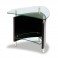Tavolino BDI Fin 1110, rovere tinto espresso