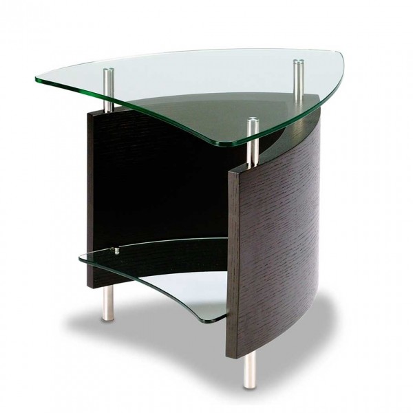 Fin 1110 End Table Espresso Stained Oak