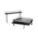 Terrace 1150 Square Coffee Table Charcoal Stained Ash