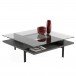 Terrace 1150 Square Coffee Table Charcoal Stained Ash