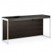 BDI Sequel 20 6102 Console Desk w/ Satin Legs, Charcoal Stained Ash