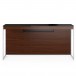 Sequel 20 6102 Console / Laptop Desk Chocolate Stained Walnut w/ Satin Nickel Legs