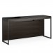 Sequel 20 6102 Console / Laptop Desk Charcoal Stained Ash w/ Black Steel Legs