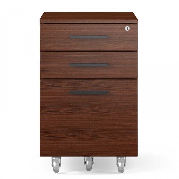 Sequel 20 6107 Mobile File Pedestal Chocolate Stained Walnut