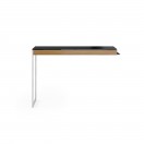 BDI Sequel 20 6112 Return, Satin Nickel and Natural Walnut Finish