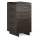 Sequel 20 6114 3 Drawer File Cabinet Charcoal Stained Ash w/ Black Steel Finish