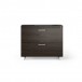 Sequel 20 6116 Lateral File Cabinet Charcoal Stained Ash w/ Satin Nickel Finish