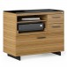 Sequel 20 6117 Multifunction Cabinet Natural Walnut w/ Black Steel Finish