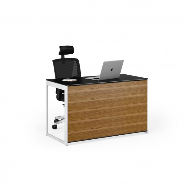 Sequel 20 6108 Compact Desk Back Panel for 6103 Natural Walnut