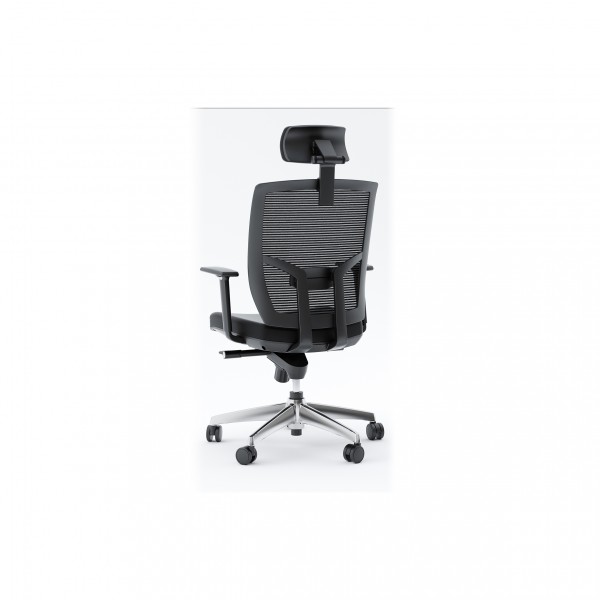 TC-223 Black Leather Office Chair
