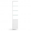 BDI Linea 5801A Single Width Bookshelf Add On, Satin White