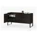 Linea 6220 Charcoal Stained Ash Multifunction Cabinet