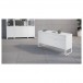 Linea 6220 Satin White Multifunction Cabinet